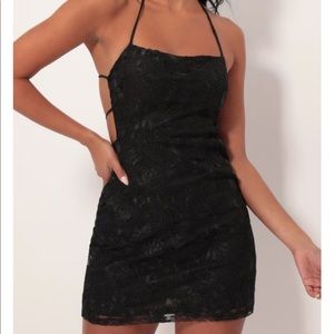 Lucy In the Sky Black Lace Dress